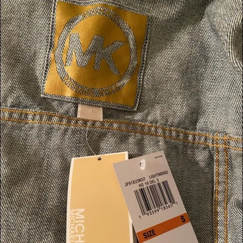 💖MEGA SALE💖💥 Faux Fur Denim Jacket Collar LightInd JF91EU3N37 - Picture 7 of 8